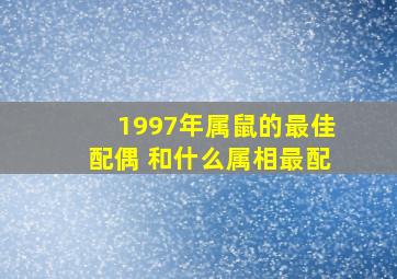 1997年属鼠的最佳配偶 和什么属相最配